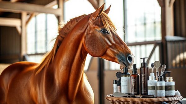 Top produits de soin et cosmétiques pour chevaux à découvrir